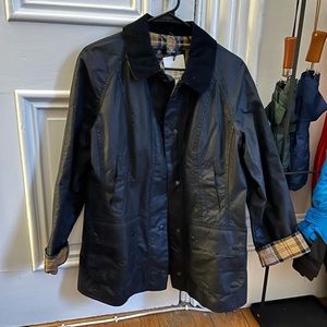 NWT Barbour Beadnell Wax Jacket sz 10 US 16 UK  Navy